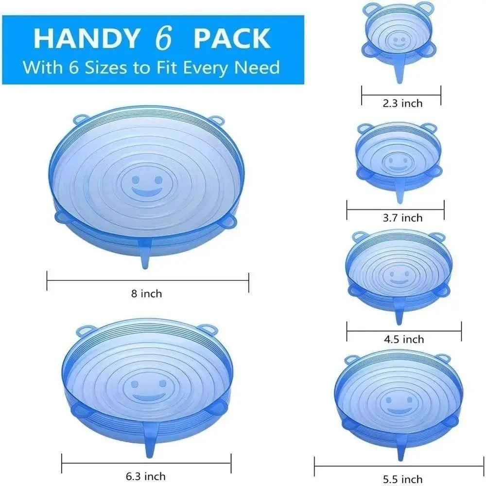 Silicone stretch lids, 6 sizes, photo 5 of 16