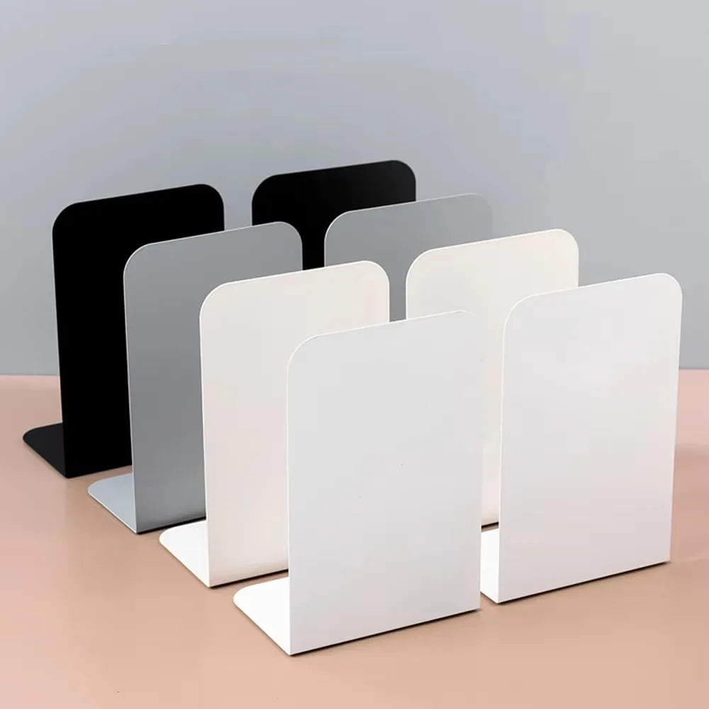 Metal Bookends, Set of 2 – Non-Skid