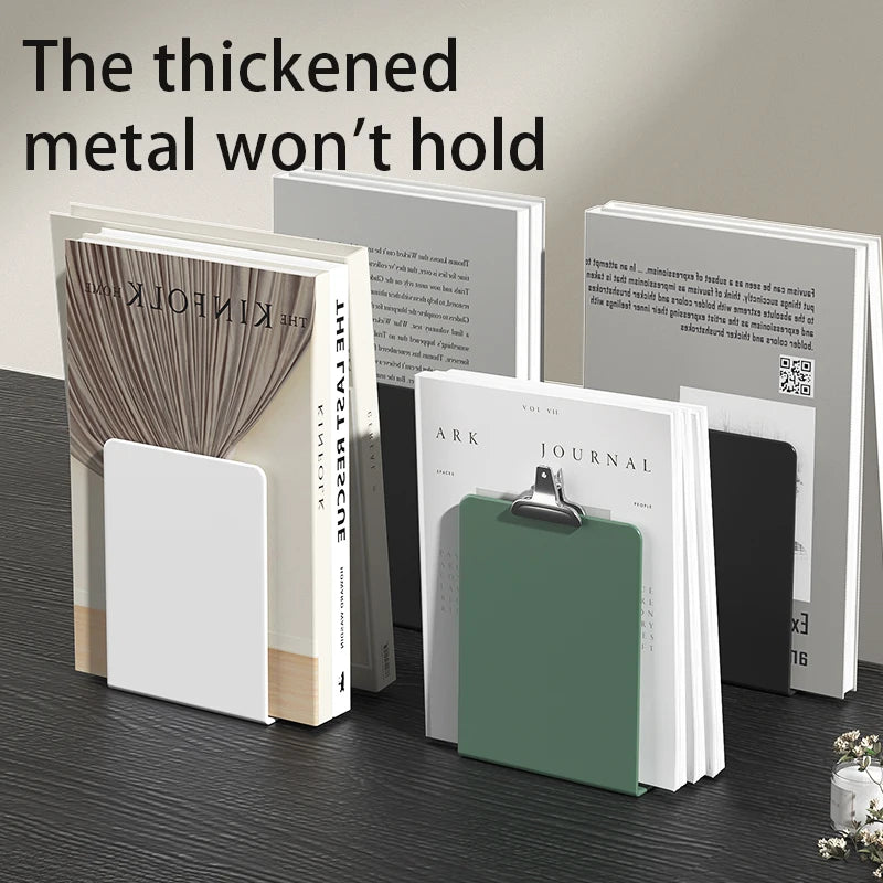 Metal Bookends, Set of 2 – Non-Skid