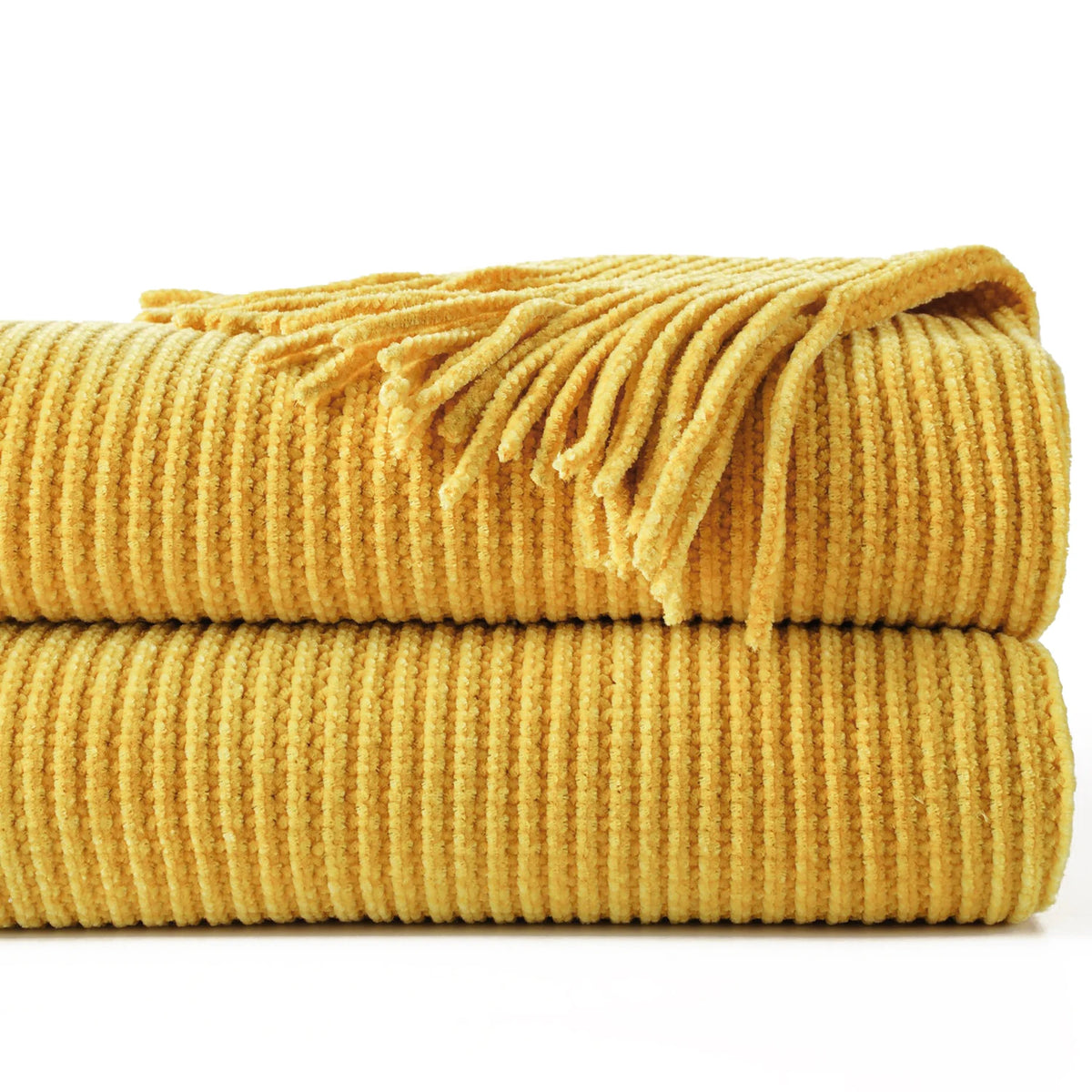 Chunky Chenille Knit Throw Blanket – 50x60