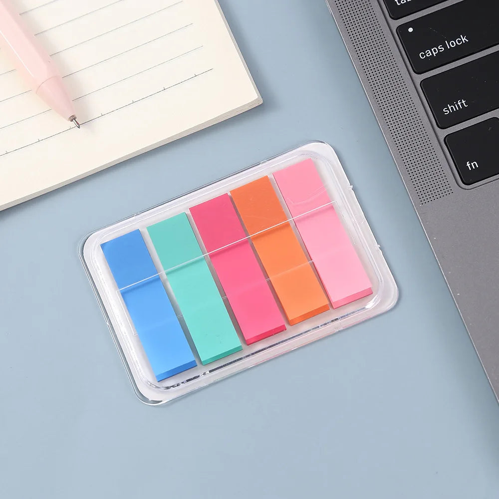 Book Annotation Sticky Tab & Note Set – Translucent Tabs in Soft Colors