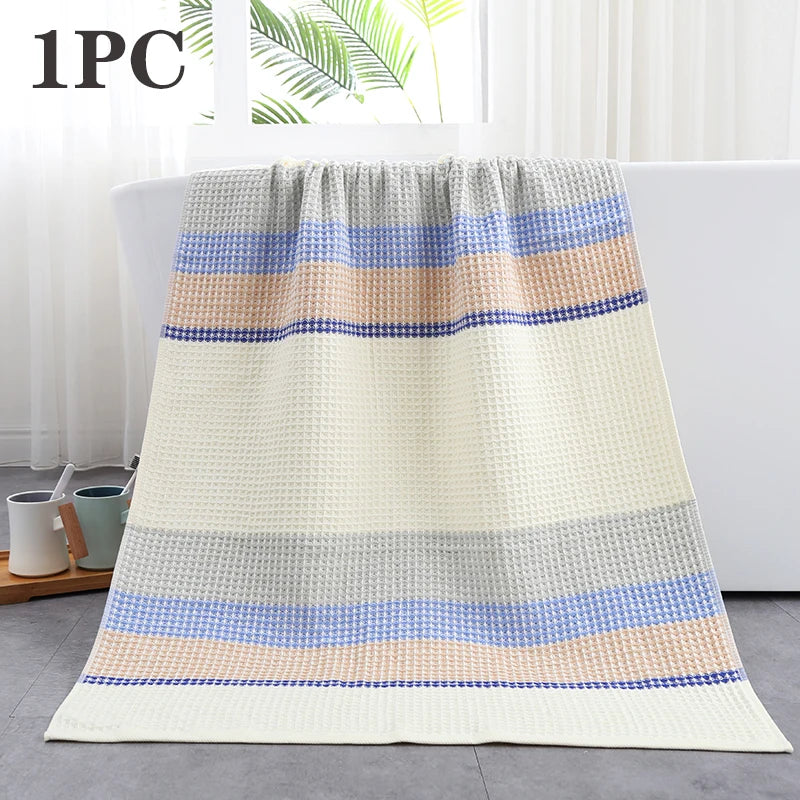 Waffle weave cotton hand towels, set of 2, photo 9 of 9