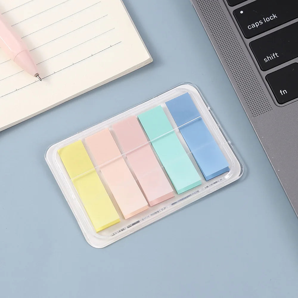 Book Annotation Sticky Tab & Note Set – Translucent Tabs in Soft Colors