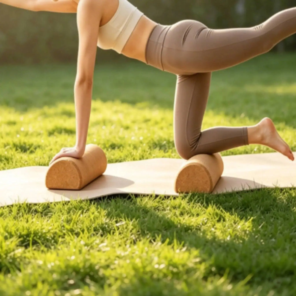 Natural Cork Yoga Block – Firm, Grippy Support for Slow Stretching