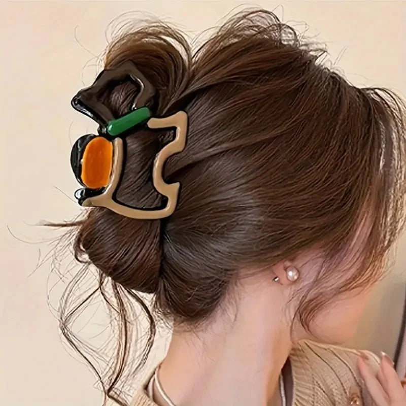 Matte Claw Clip Set of 4 – Large Neutral Hair Clips for Thick Hair