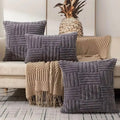Faux Fur Throw Pillow Covers, Set of 2 – Plush Cozy Cushion Covers