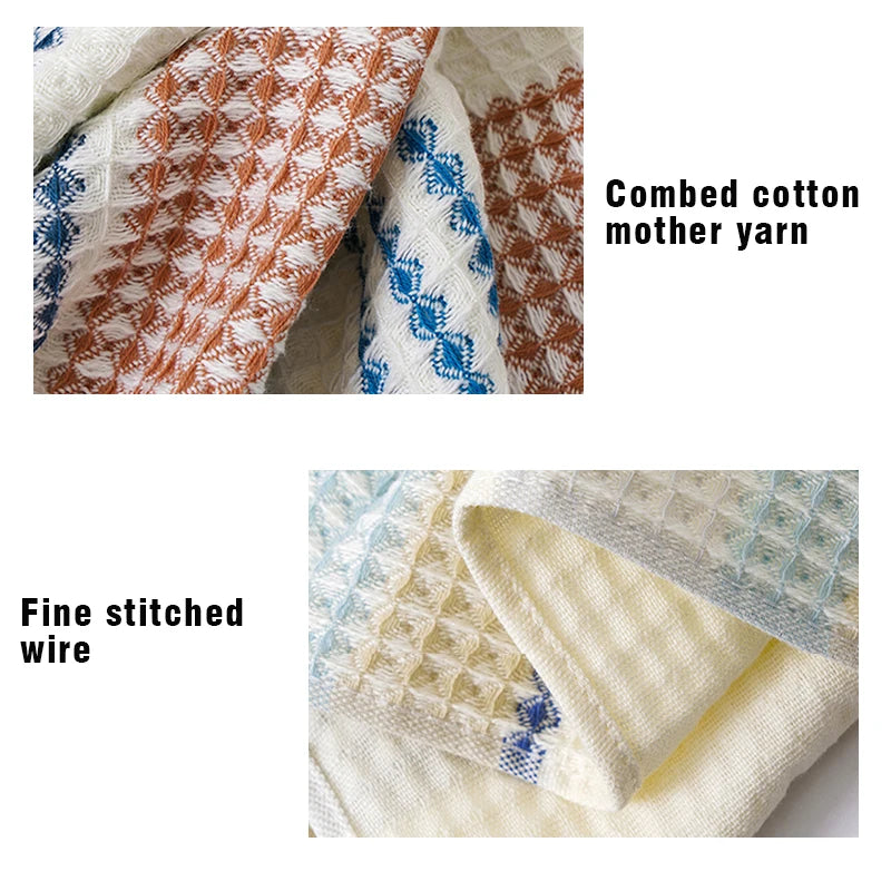 Waffle weave cotton hand towels, set of 2, photo 6 of 9