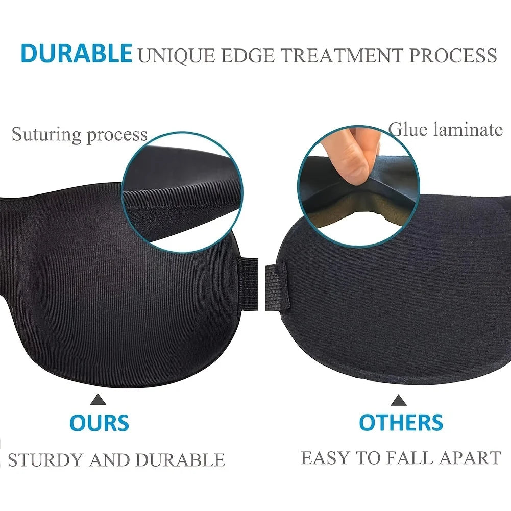 Contoured 3D Sleep Mask – Blackout Eye Mask for Slow Mornings & Naps