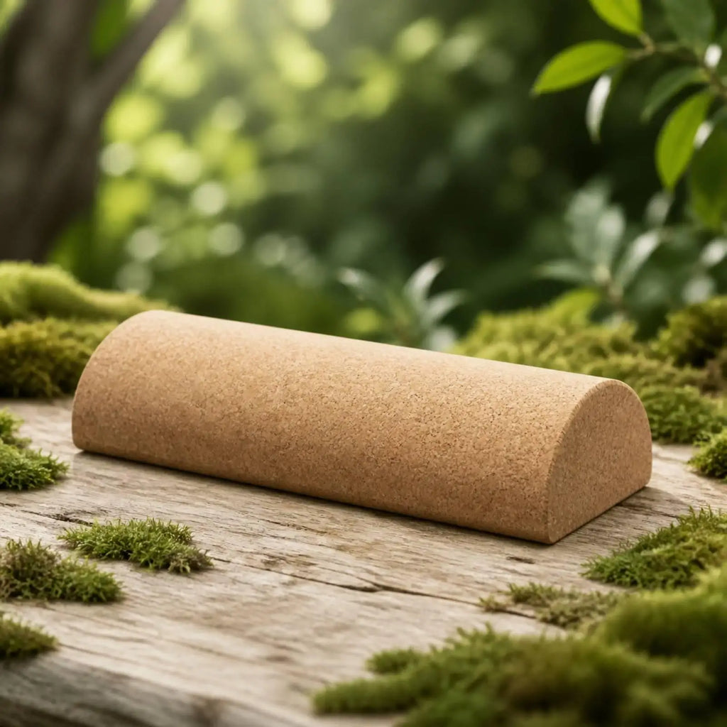 Natural Cork Yoga Block – Firm, Grippy Support for Slow Stretching