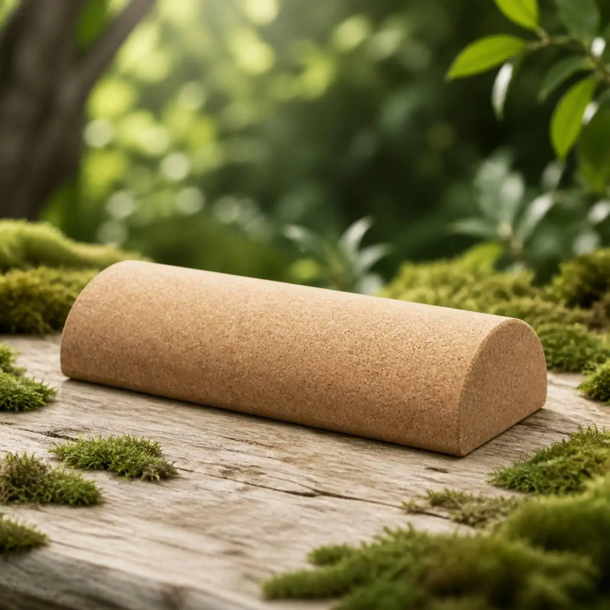 Natural Cork Yoga Block – Firm, Grippy Support for Slow Stretching