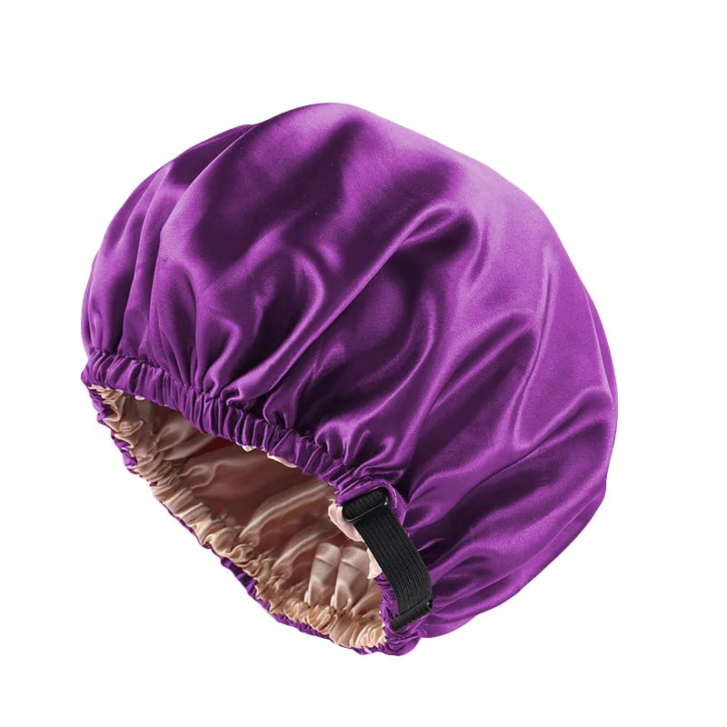 Double-layer satin sleep bonnet, photo 8 of 16