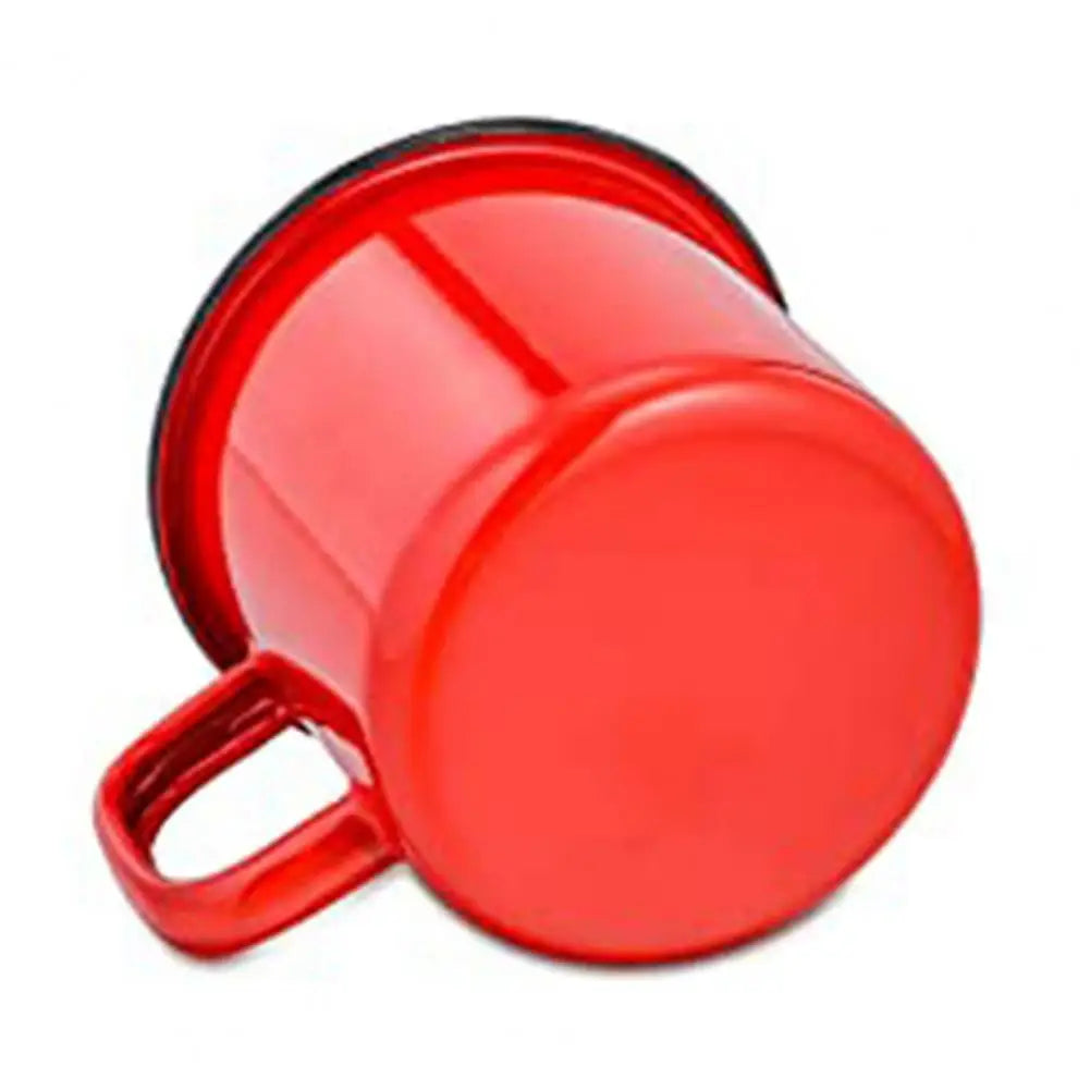 Enamel Camp Mug – Retro Metal Coffee Cup, 350 ml