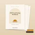 2027 goal setting workbook printable, cover and pages