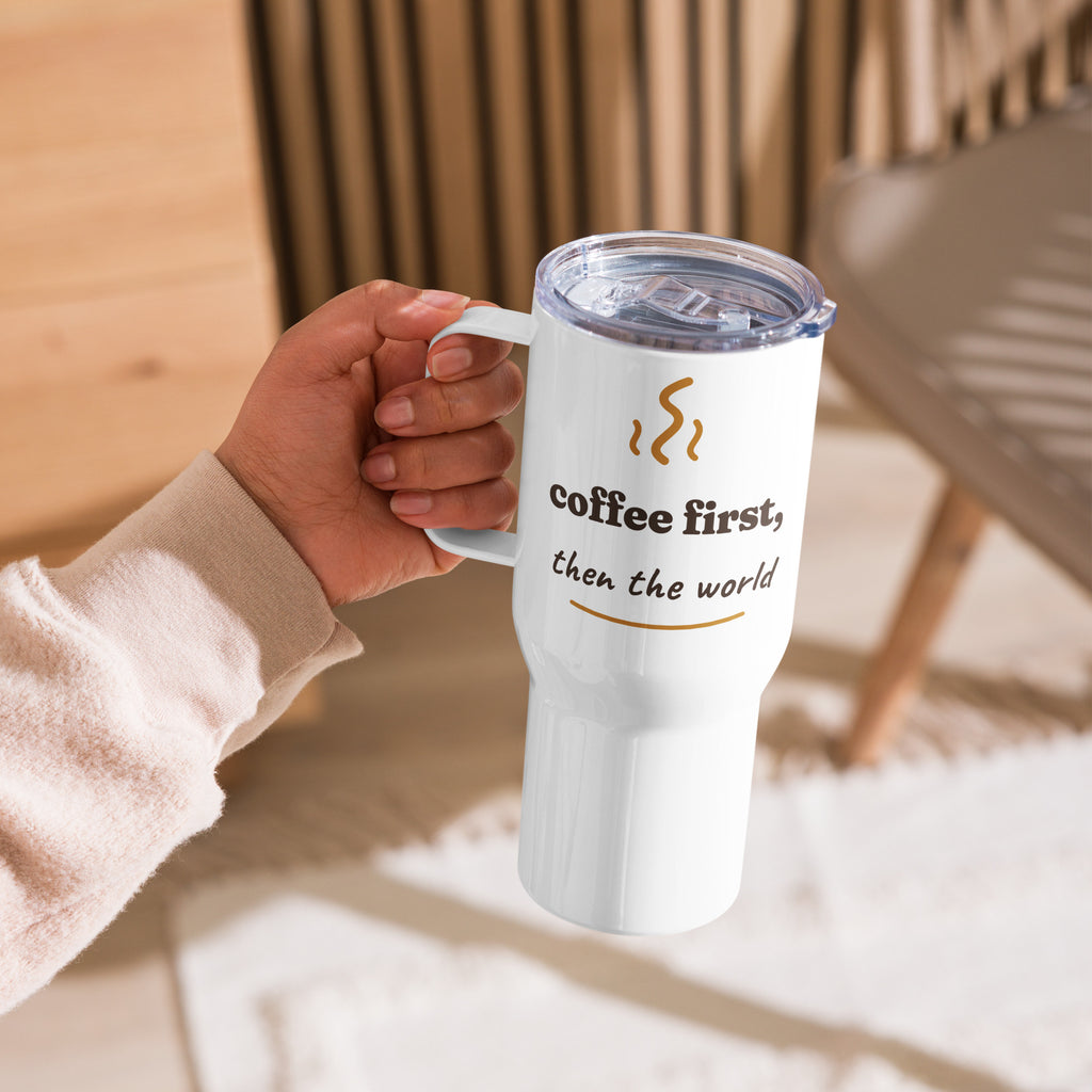 Coffee First stainless travel mug with handle, photo 4 of 4