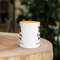 Currently Reading book lover mug with yellow interior